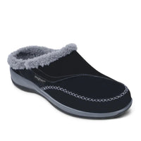 Women's Orthofeet Charlotte in Black. Sku: S733-D