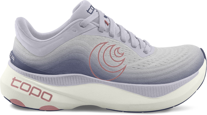 Quarter turn view Women's Topo Footwear style name Aura in color Purple / Lilac. Sku: W080-PURLIL