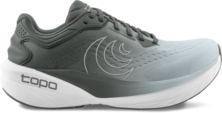 Quarter turn view Women's Topo Footwear style name Phantom 4 in color Grey/ Grey. Sku: W087-GRYGRY